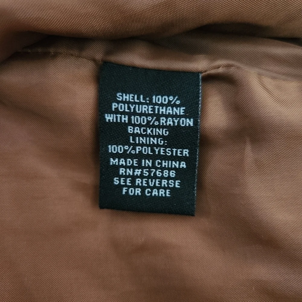 New Look Faux Leather Jacket. Size Medium. New without tags.